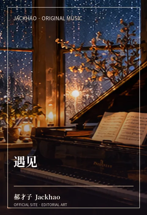 《遇见》歌曲封面：走过许多孤单的夜，才明白所有迟到的春天，都是为了和你遇见