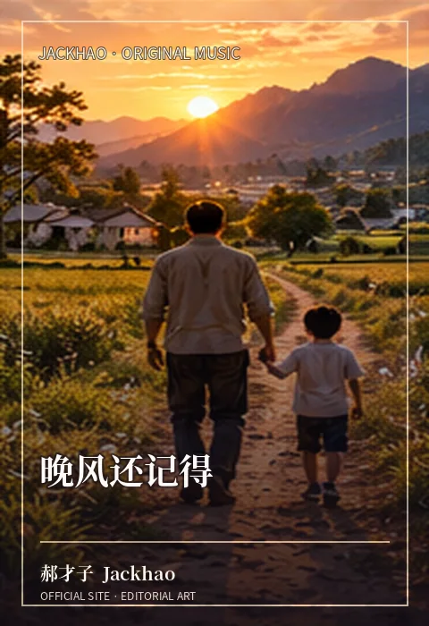 《晚风还记得》歌曲封面：人走了，晚风还记得你们一起走过的路