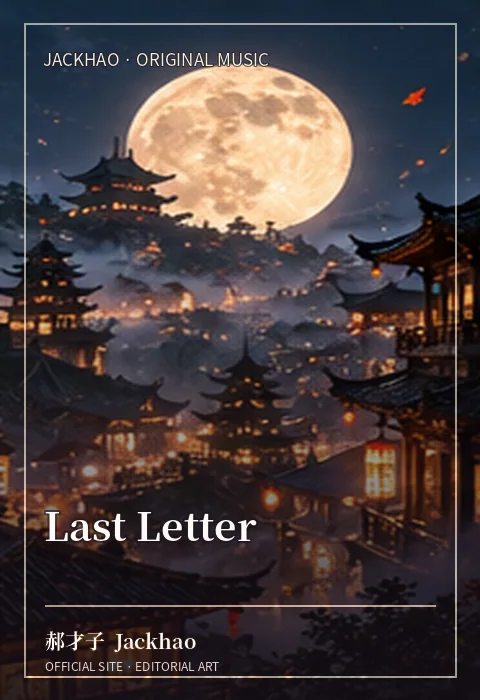 《Last Letter》歌曲封面：写给一段已经无法继续的感情，也写给那些来不及当面说完的话