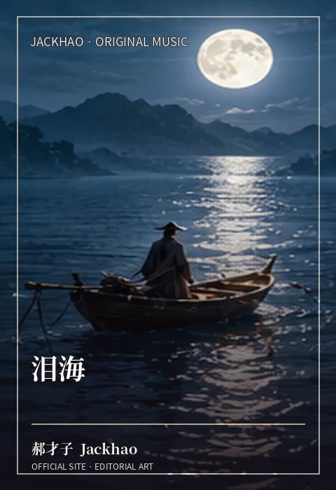 《泪海》歌曲封面：眼泪聚成海，也淹不回一段已经结束的感情