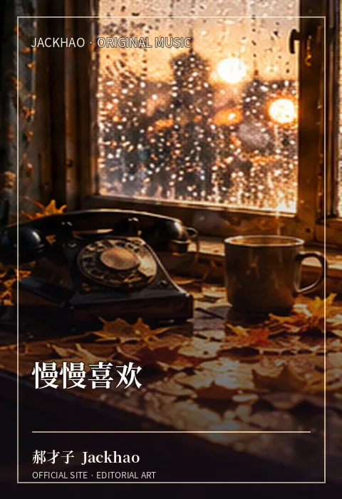 《慢慢喜欢》歌曲封面：有些喜欢不是突然发生，而是在一次次陪伴、问候与牵挂里，慢慢长成了离不开