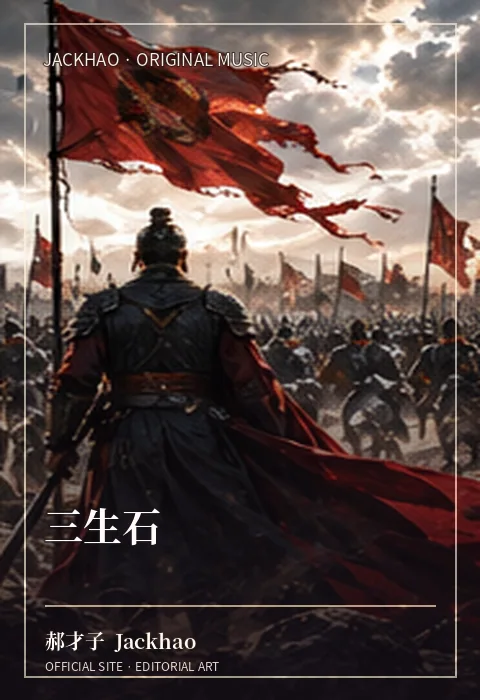 《三生石》歌曲封面：三生石上写下你和我，任岁月流转，仍不改最初的选择