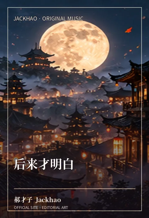 《后来才明白》歌曲封面：后来才明白，当时以为过不去的坎，后来都过去了