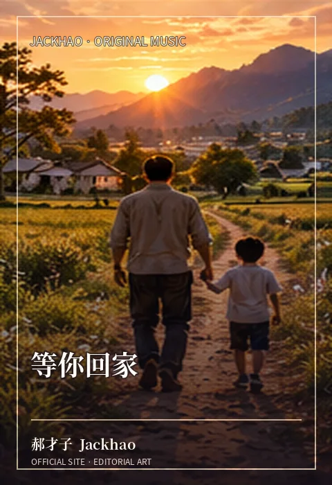 《等你回家》歌曲封面：灯留着，饭热着，就等你推门
