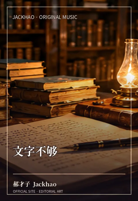 《文字不够》歌曲封面：想说的话太多，文字总是不够